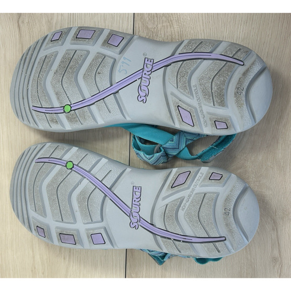 Source Carmel Women size 11 US 42 EU Hiking Walking Confort Sandals Arch Support - Picture 4 of 10